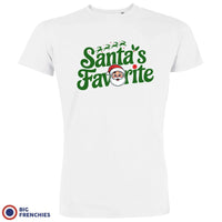 Santa's Favorite Christmas Men's Organic Cotton Tee