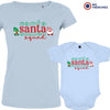 Santa Squad Christmas Mom and Child Organic Cotton family Set (Set of 2)