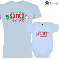 Santa Squad Christmas Dad and Child Organic Cotton family Set (Set of 2)