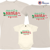 Santa Squad Christmas Matching Family Organic Tees (Set of 3)