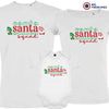 Santa Squad Christmas Matching Family Organic Tees (Set of 3)