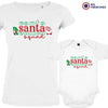 Santa Squad Christmas Mom and Child Organic Cotton family Set (Set of 2)