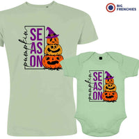 Pumpkin Season Dad and Child Organic Cotton family Set (Set of 2)