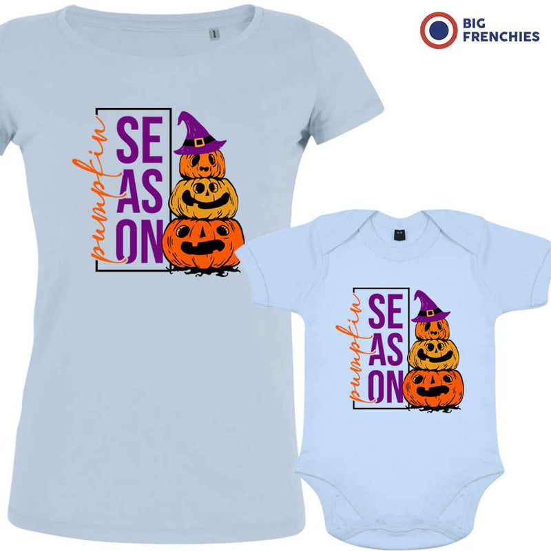 Pumpkin Season Mom and Child Organic Cotton family Set (Set of 2)