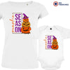 Pumpkin Season Mom and Child Organic Cotton family Set (Set of 2)