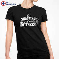 Le Shopping C'est Mon Fitness Women's Organic Cotton Tee