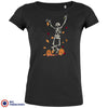 Fall Skeleton Dance Halloween Women's Organic Cotton Tee