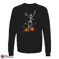 Fall Skeleton Dance Unisex Organic Cotton Sweatshirt