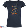 Fall Skeleton Dance Halloween Women's Organic Cotton Tee