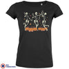 Skeleton Friends Dance Halloween Women's Organic Cotton Tee