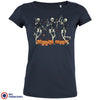 Skeleton Friends Dance Halloween Women's Organic Cotton Tee