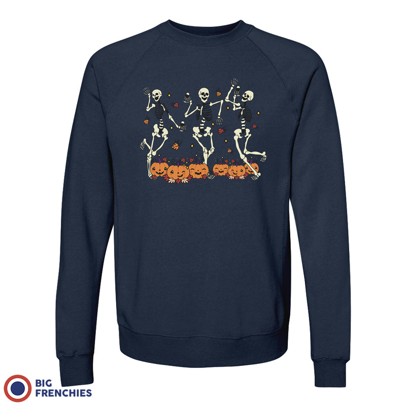 Skeleton Friends Dance Halloween Unisex Organic Cotton Sweatshirt