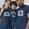 Dada Mama And Birthday Boy Smiley Matching Organic Cotton T-Shirts Family Set (Set of 3)