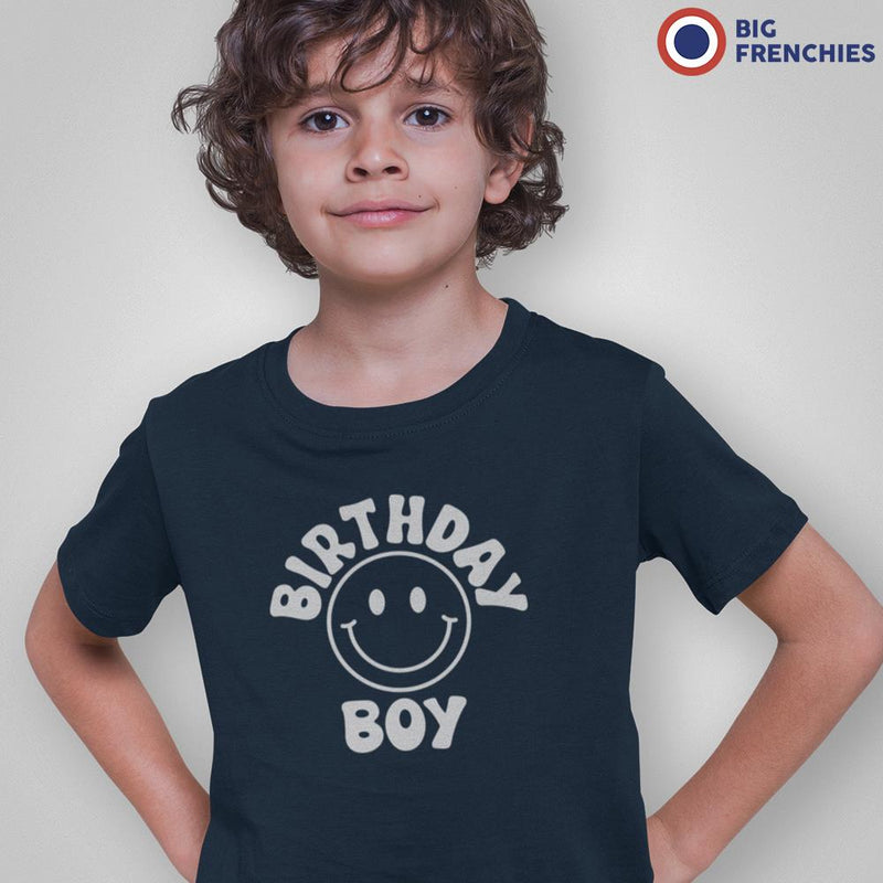 Birthday Boy Smiley Youth & Toddler Organic Cotton Tee