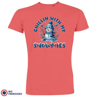 Chilling With My Snowmies Christmas Men's Organic Cotton Tee