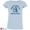 Chilling With My Snowmies Christmas Women's Organic Cotton Tee