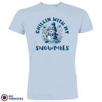 Chilling With My Snowmies Christmas Men's Organic Cotton Tee