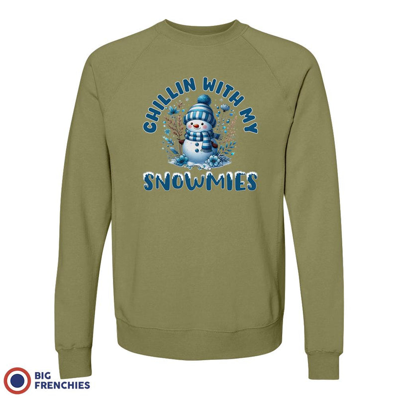 Chilling With My Snowmies Christmas Unisex Organic Cotton Sweatshirt