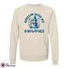 Chilling With My Snowmies Christmas Unisex Organic Cotton Sweatshirt