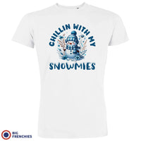 Chilling With My Snowmies Christmas Men's Organic Cotton Tee