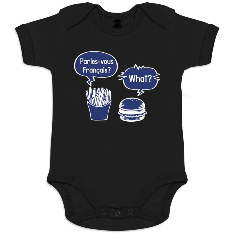 Parlez-Vous Français? Quoi? Organic Cotton Baby Onesie