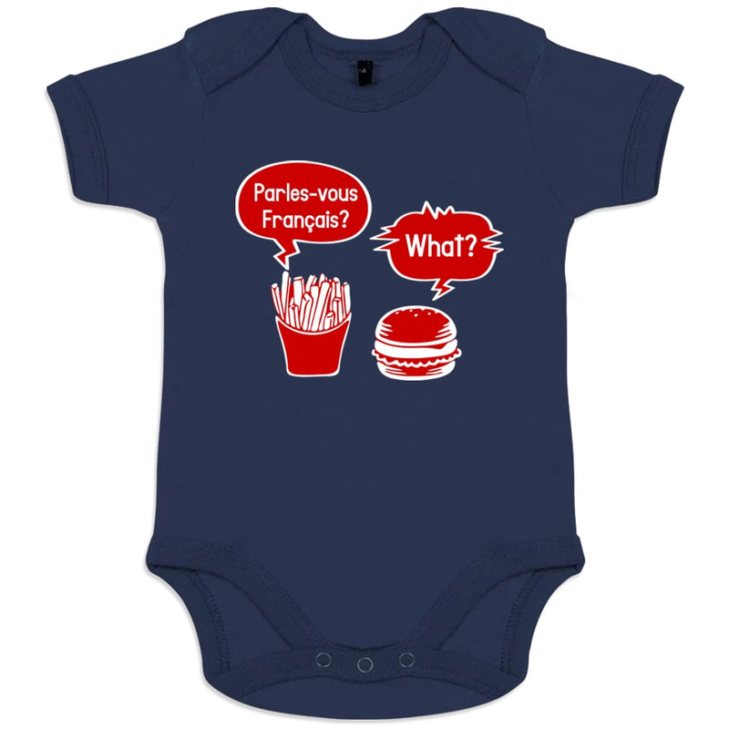 Parlez-Vous Français? Quoi? Organic Cotton Baby Onesie