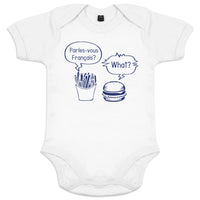 Parlez-Vous Français? Quoi? Organic Cotton Baby Onesie