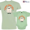 Spooky Vibes Only Halloween Dad and Child Organic Cotton family Set (Set of 2)