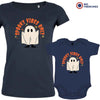 Spooky Vibes Only Halloween Mom and Child Organic Cotton family Set (Set of 2)