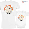 Spooky Vibes Only Halloween Dad and Child Organic Cotton family Set (Set of 2)