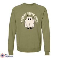 Spooky Vibes Only Halloween Unisex Organic Cotton Sweatshirt