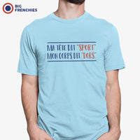 M'a Tête Me Dit Sport Et Mon Corps Me Dit Dors Men's Organic Cotton Tee