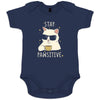 Stay Positive Organic Cotton Baby Girl Onesie