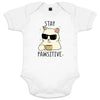 Stay Positive Organic Cotton Baby Girl Onesie