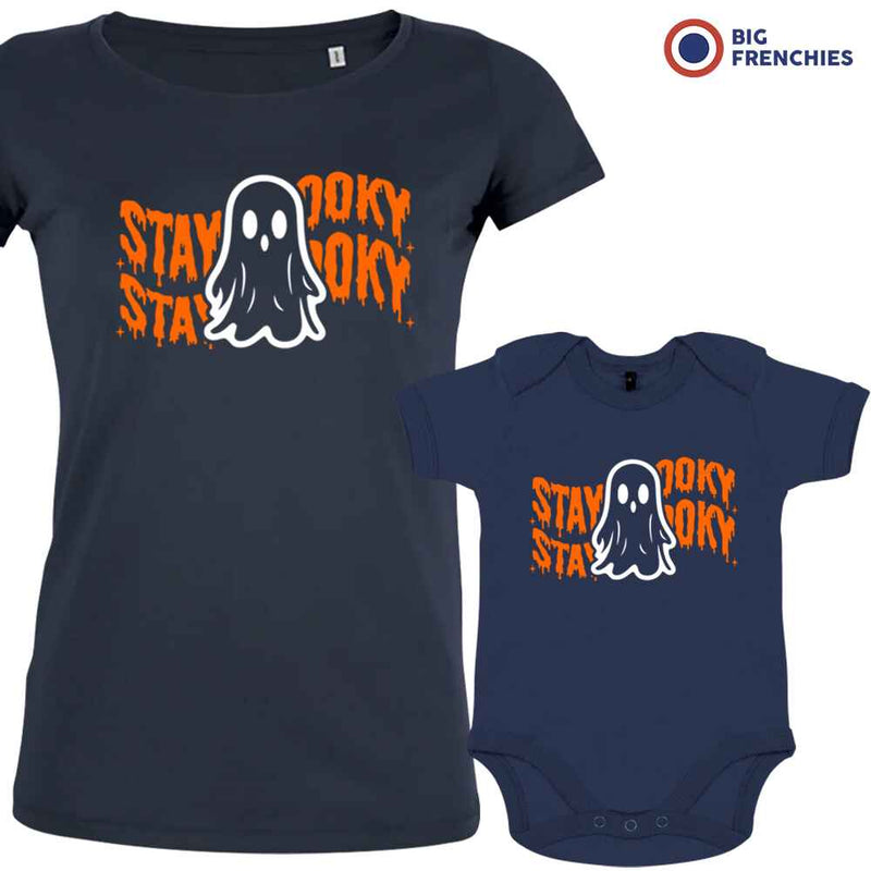 Stay Spooky Halloween Mom and Child Organic Cotton family Set (Set of 2)