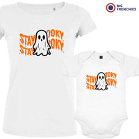 Stay Spooky Halloween Mom and Child Organic Cotton family Set (Set of 2)