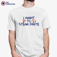 I Want To Steak Friite Men's Organic Cotton Tee