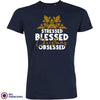 Stressed Blessed Christmas Obsessed Men's Organic Cotton Tee