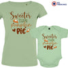 Sweeter Than Pumpkin Pie Mom and Child Organic Cotton family Set (Set of 2)