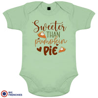 Sweeter Than Pumpkin Pie Organic Cotton Baby Onesie