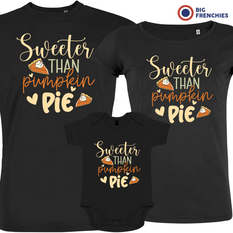 Sweeter Than Pumpkin Pie Matching Organic Cotton Family Set (Set of 3)