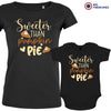 Sweeter Than Pumpkin Pie Mom and Child Organic Cotton family Set (Set of 2)