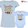 Sweeter Than Pumpkin Pie Mom and Child Organic Cotton family Set (Set of 2)