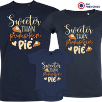 Sweeter Than Pumpkin Pie Matching Organic Cotton Family Set (Set of 3)