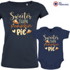 Sweeter Than Pumpkin Pie Mom and Child Organic Cotton family Set (Set of 2)