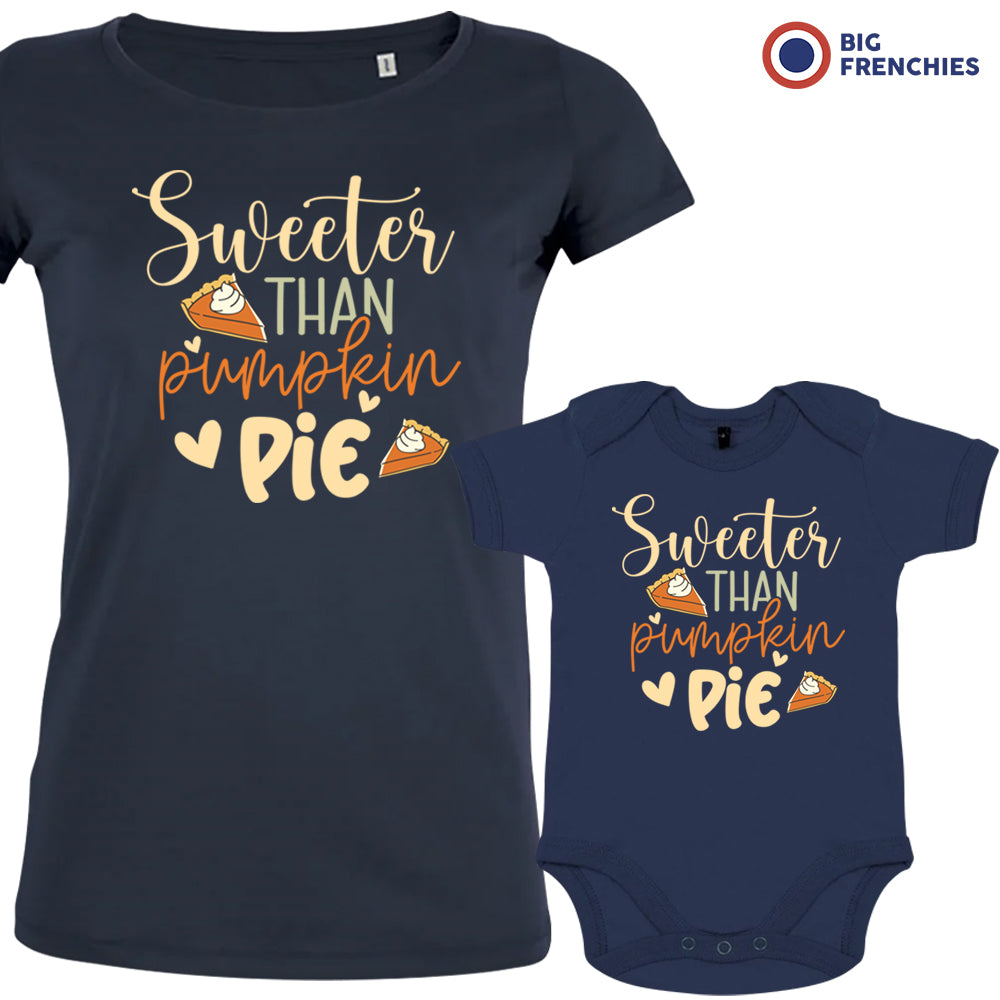 Sweeter Than Pumpkin Pie Mom and Child Organic Cotton family Set (Set of 2)