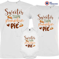 Sweeter Than Pumpkin Pie Matching Organic Cotton Family Set (Set of 3)