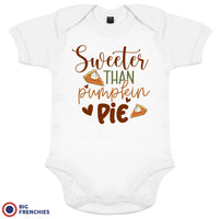 Sweeter Than Pumpkin Pie Organic Cotton Baby Onesie