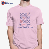 I Love You From Head To Toe Men's Organic Cotton Tee