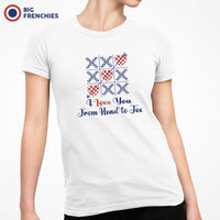 I Love You From Head To Toe Women's Organic Cotton Tee